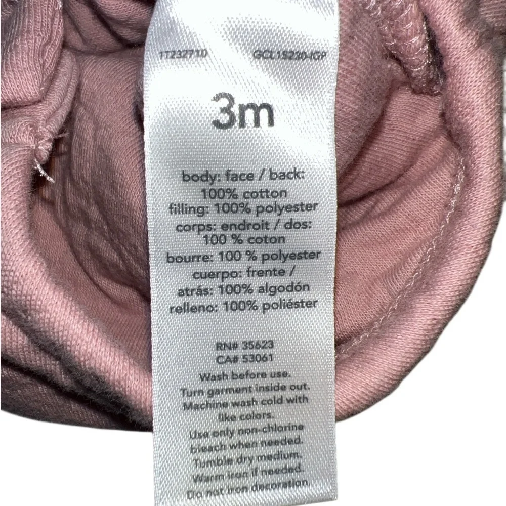 Carter's Soft Pink quilted Baby Outfit